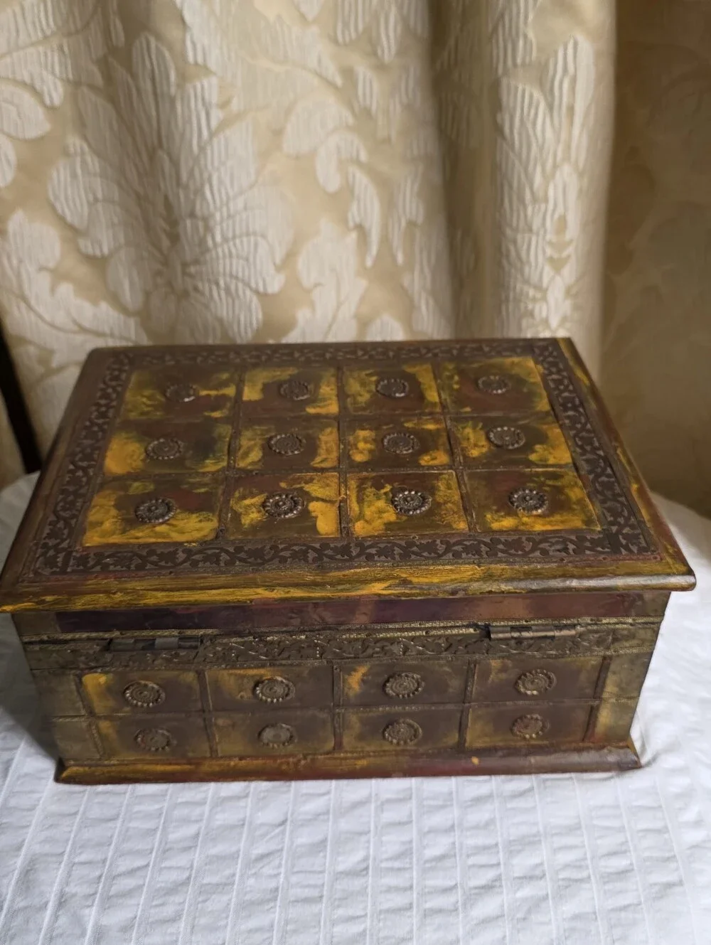 John Richard Collection Wood India Box Chester